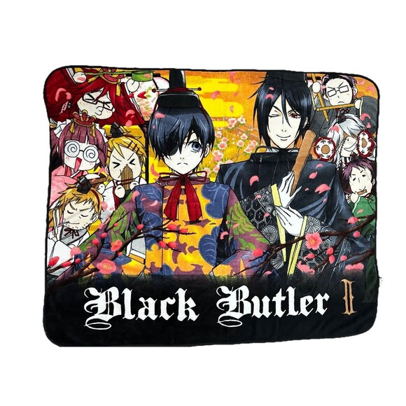 Black Butler II Blanket Anime Official 46x57 Graphic Blanket Lap Throw Manga - Picture 1 of 6